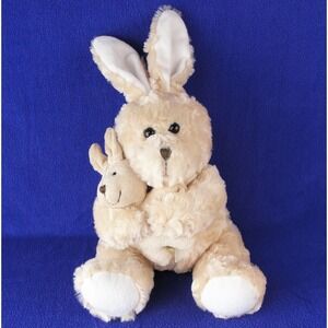 Best Made Toys Mother Rabbit Holding Baby Bunny Plush 12 in 2010 Stuffed Animal